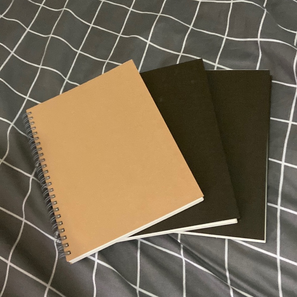 Muji Double Wire Notebooks Plain (set of 3)
